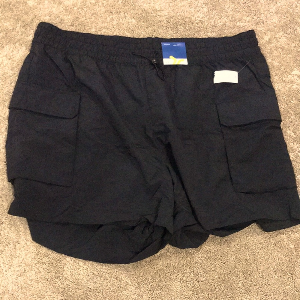 Women's Black Cargo Shorts